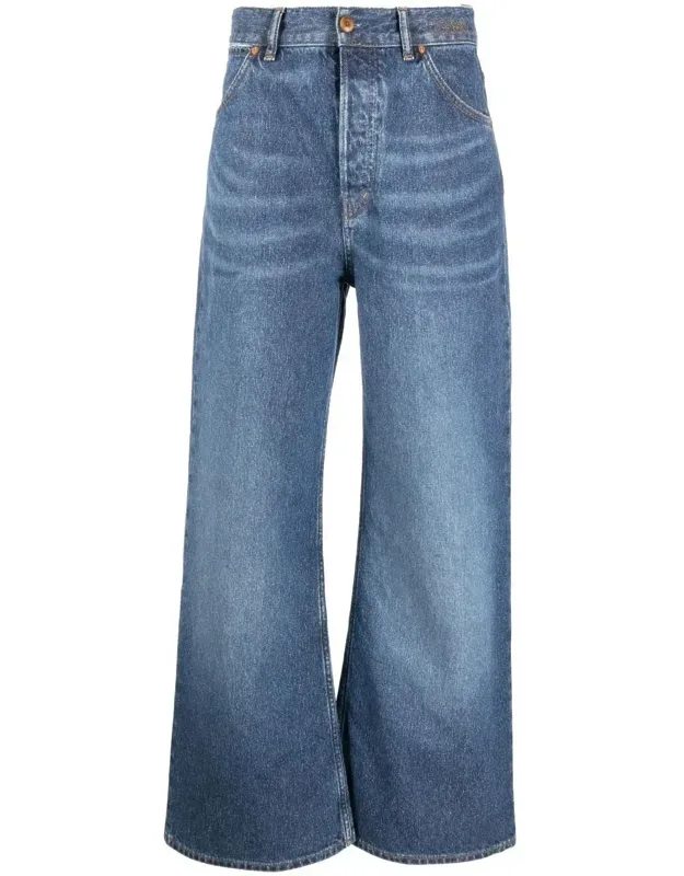 Wide Leg Denim Jeans