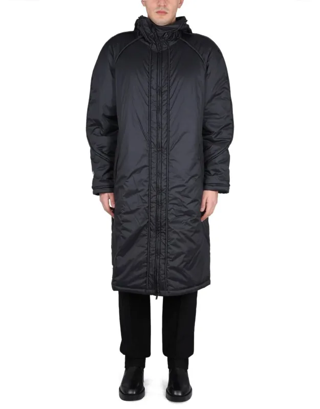 Duvet Coat With Drawstring Hood