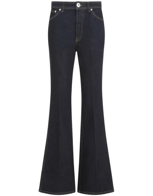Jean With Wide Leg And 5-pocket Design