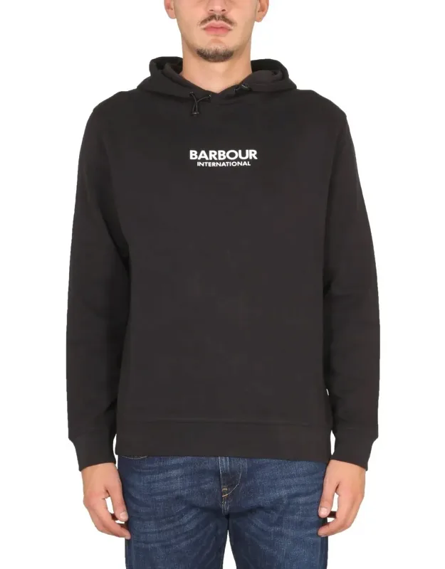 Hoodie With Drawstring Collar