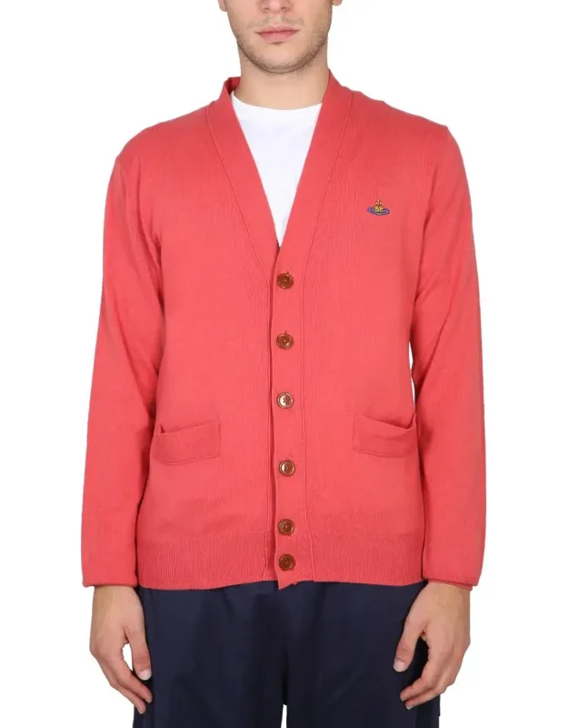 Cardigan With Orb Embroidery