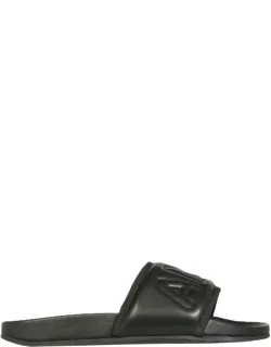 Ambush Leather Slide Sandals With Rubber Sole