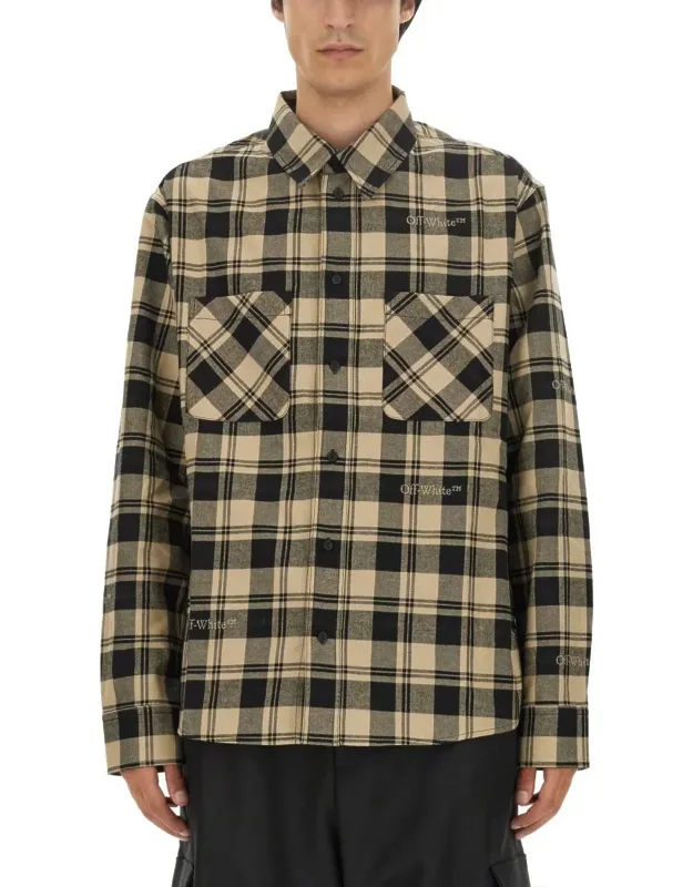 Off-white Check Print Shirt