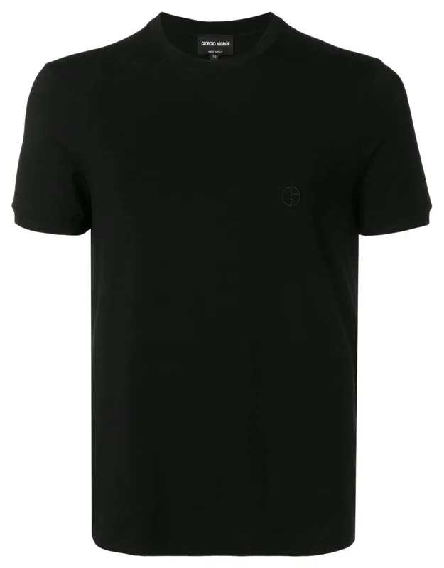 Stretch Viscose Jersey Crew Neck T-shirt
