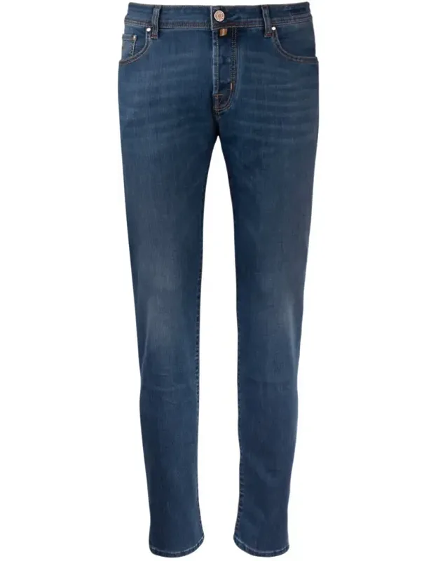 Jacob Cohen Nick Slim Jeans With Pony Skin - Super-slim Fit, Five-pocket Design