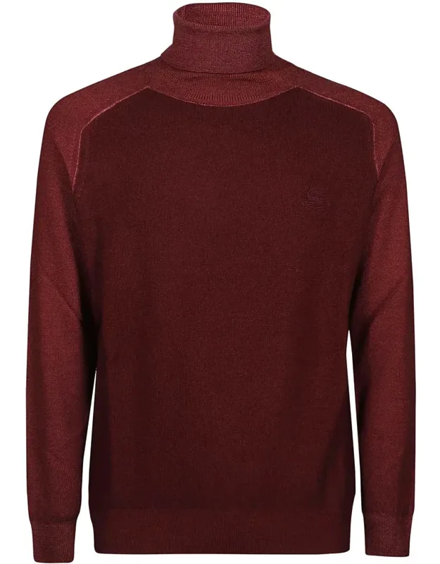 Etro Sweater Raglan Sleeves Turtle Neck