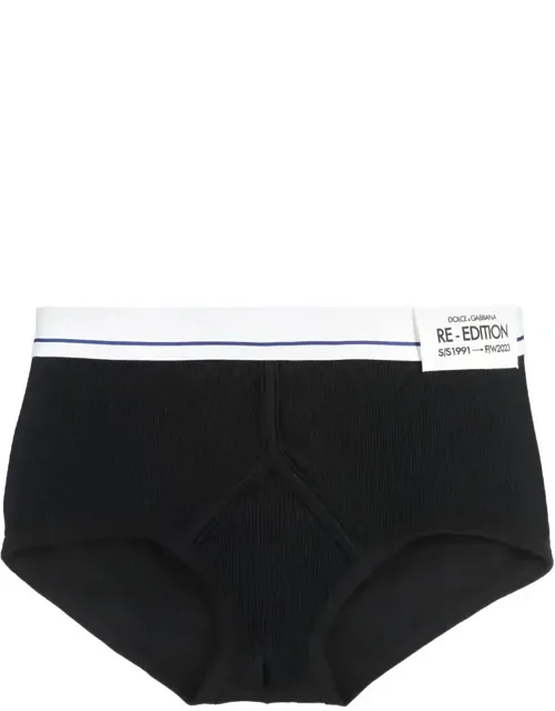 Brando Cotton Briefs With Front Logo Label