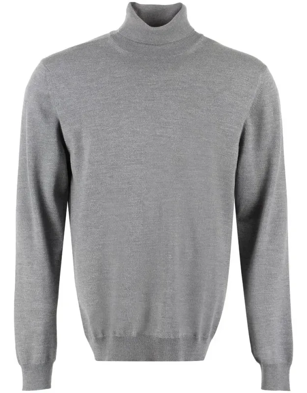 Knit Wool Turtleneck Sweater