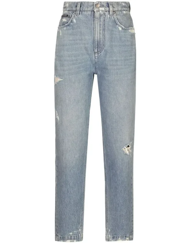 Jeans With A Worn Effect