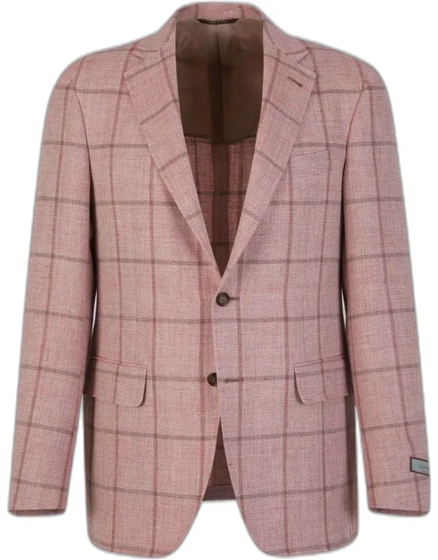 Checked Motif Blazer