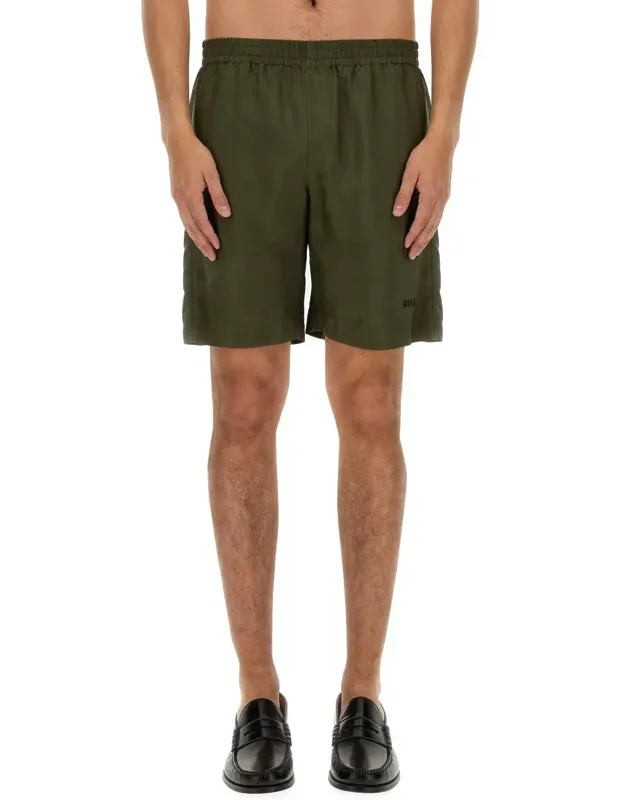 Msgm Cupro Bermuda Shorts