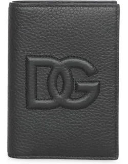 Passport Holder With Embossed Logo And Printed Deer Leather