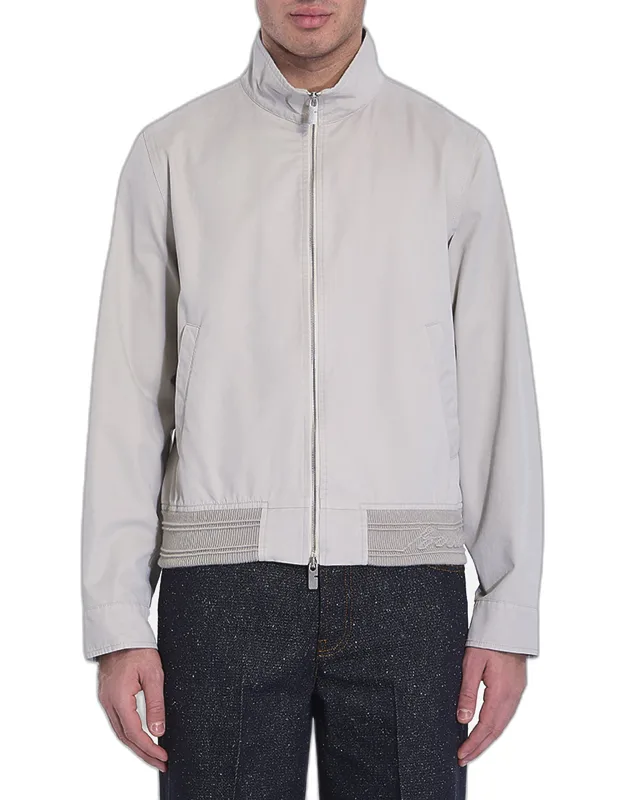 Bomber Jacket With Logo