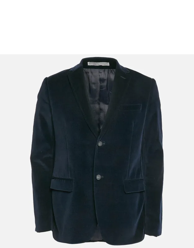 Velvet Single Breasted Blazer