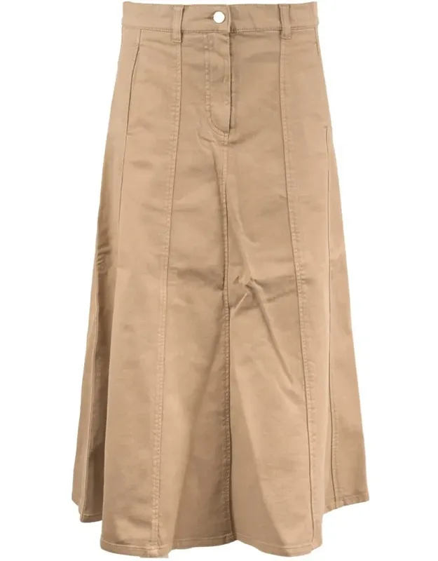 Godet Midi Skirt