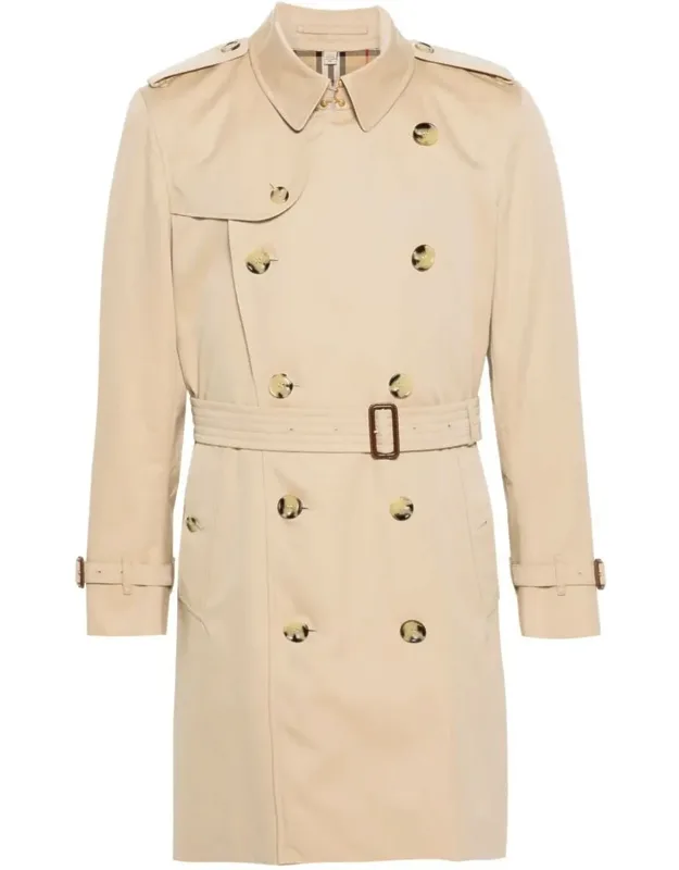 Double-breasted Cotton Trench Coat