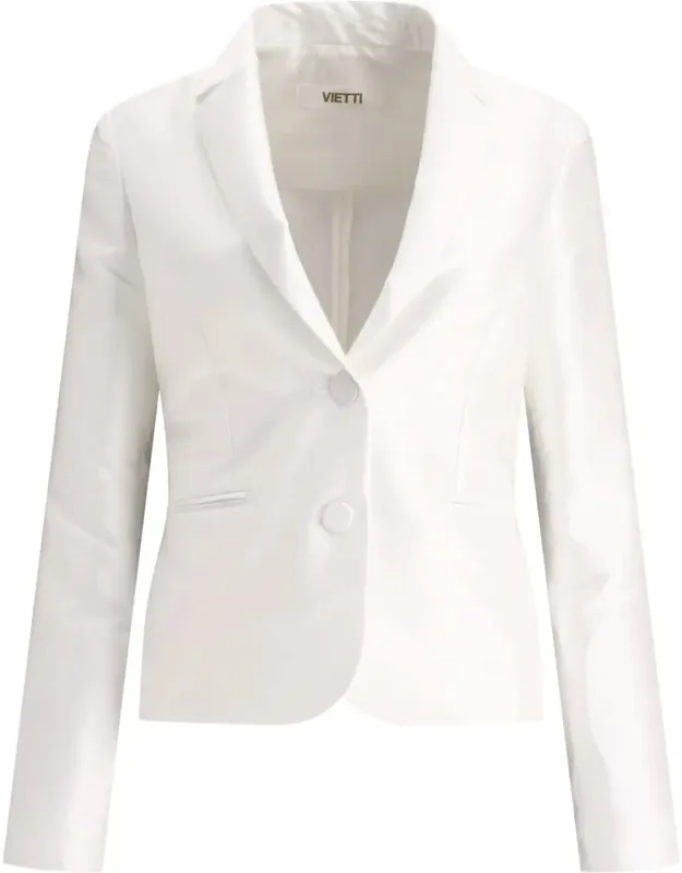 Satin Single-breasted Blazer
