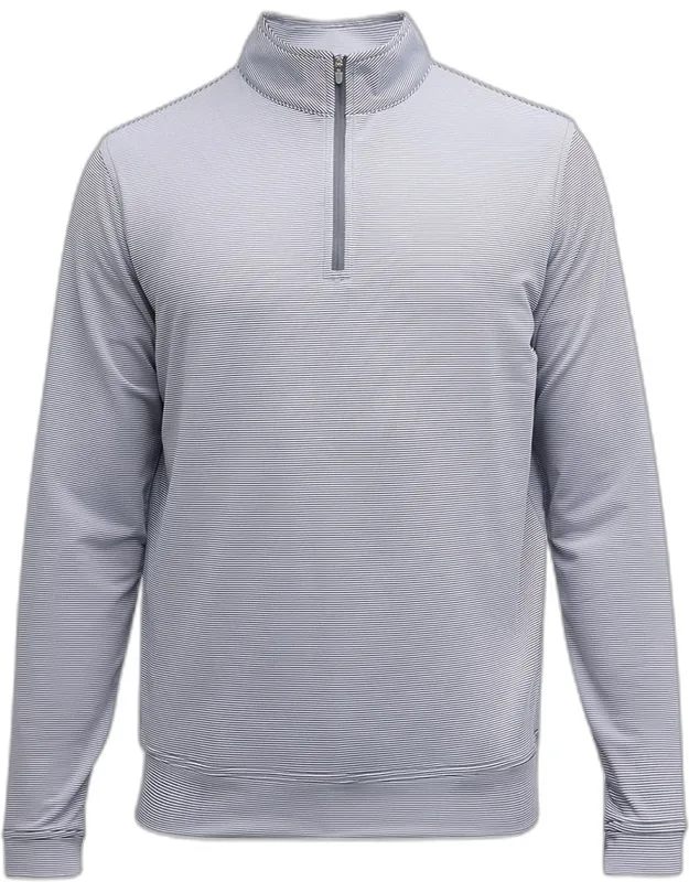 Perth Micro-stripe Half-zip Sweater