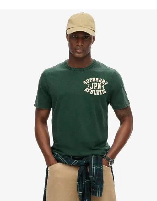 Superdry Vintage Athletic T-shirt With Premium Cotton And Relaxed Fit