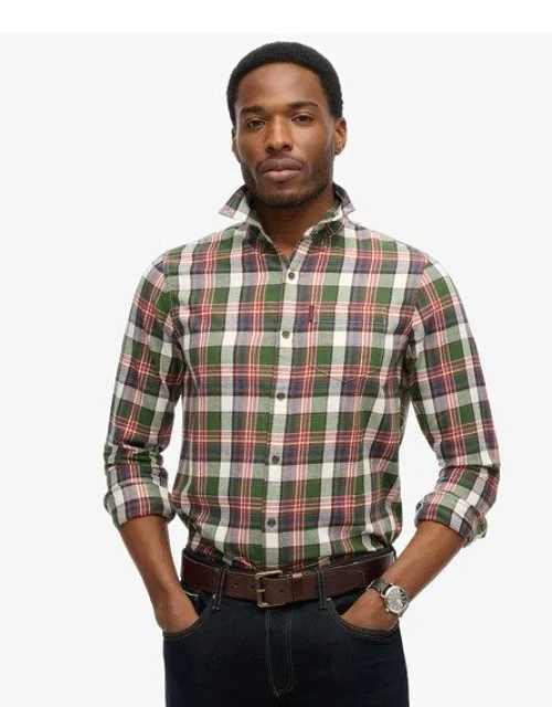 Superdry Organic Cotton Vintage Check Shirt With Button-down Collar And Chest Pocket