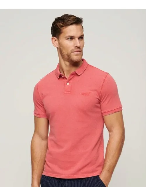 Superdry Destroyed Polo Shirt With Pique Fabric And Regular Collar