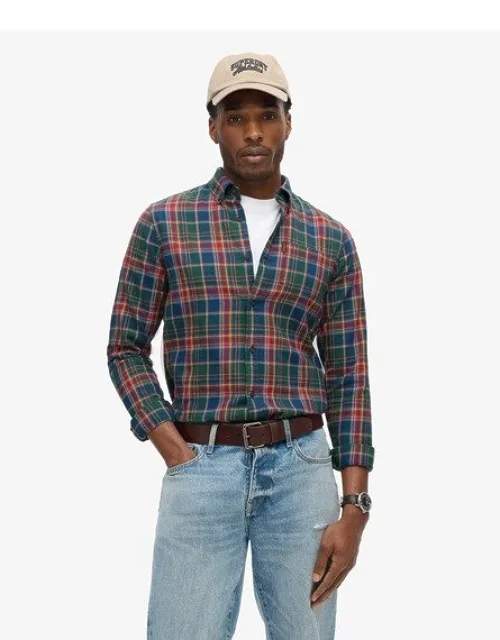 Superdry Organic Cotton Vintage Check Shirt With Button-down Collar And Chest Pocket
