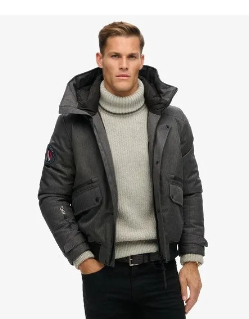 City Tweed Padded Bomber Jacket