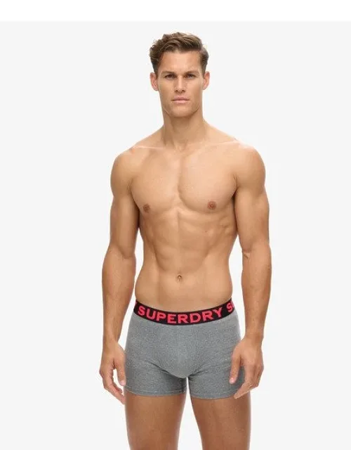 Superdry Boxer Triple Pack With Elasticated Waistband And Signature Text