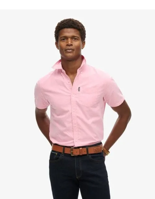 Superdry Oxford Short Sleeve Shirt - Relaxed Fit, Standard Collar