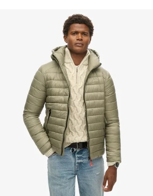 Superdry Hooded Fuji Sport Padded Jacket - Durable Water Repellency, Ripstop Fabric