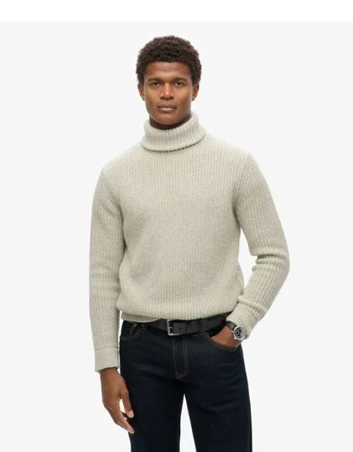 Textured Roll Neck Jumper
