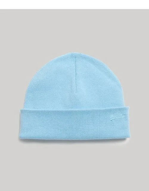 Superdry Vintage Logo Beanie Ribbed Material Turnback Signature Embroidered Logo