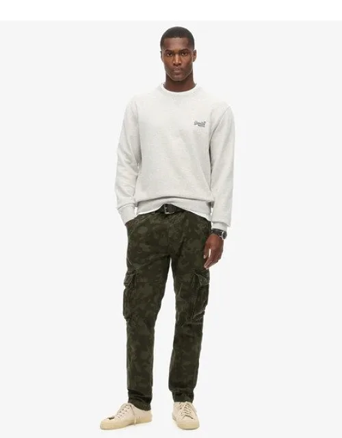 Superdry Core Cargo Pants With Button And Zip Fastening, Belt Loops