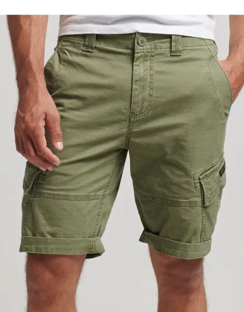 Superdry Organic Cotton Core Cargo Shorts With Zip And Popper Fastening