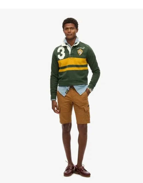 Superdry Organic Cotton Core Cargo Shorts - Relaxed Fit, Button Fastening