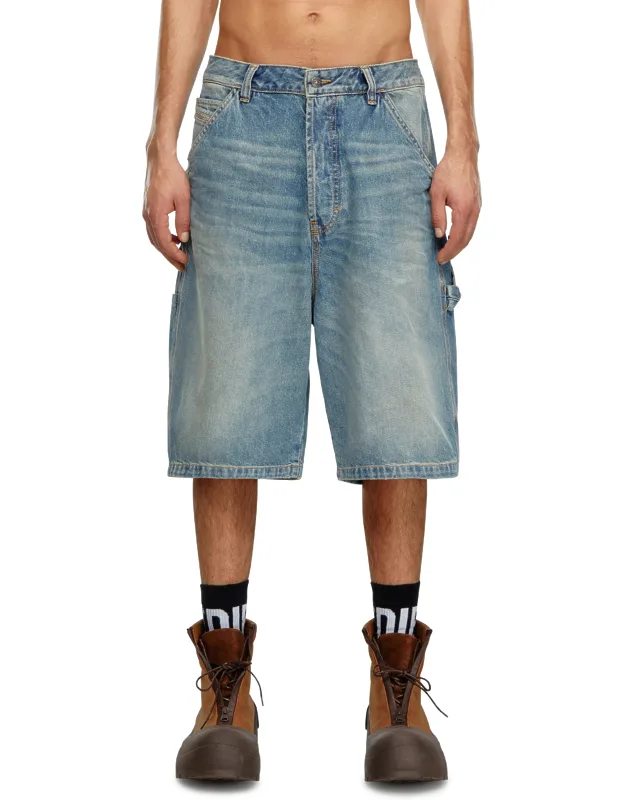 Denim Utility Shorts