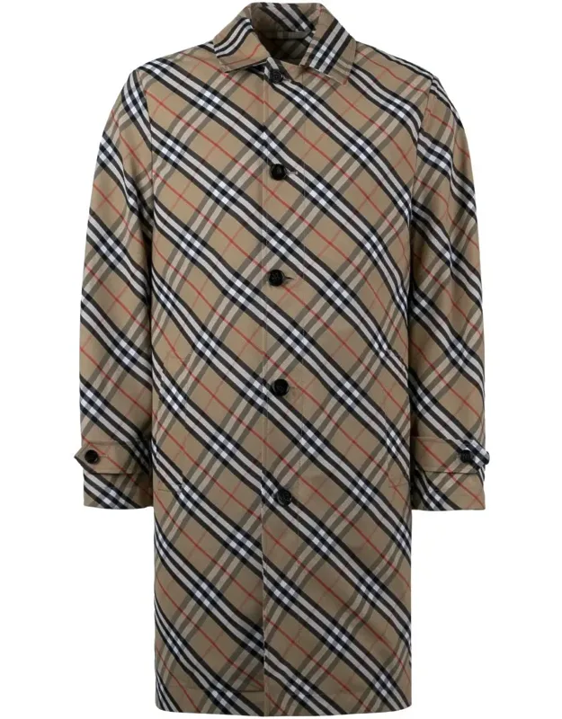 Checked Car Coat