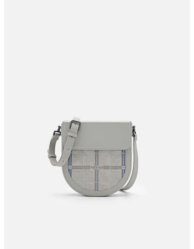Icon Leather Sling Bag - Structured Calf Leather, Adjustable Shoulder Strap
