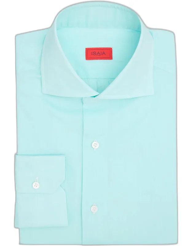 Solid Cotton Dress Shirt