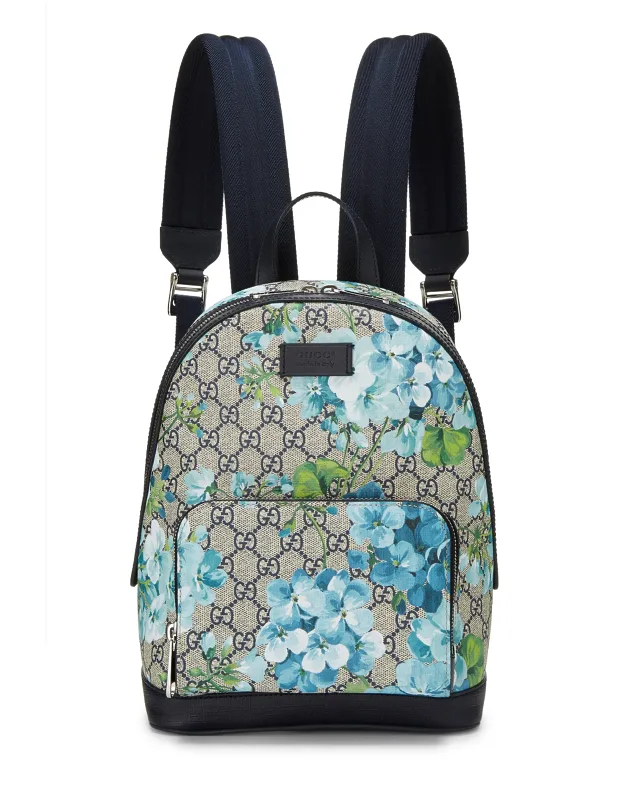 Gg Blooms Supreme Canvas Backpack