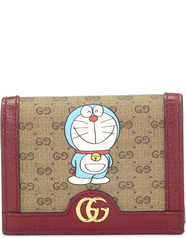 Doraemon Coated Canvas Compact Wallet