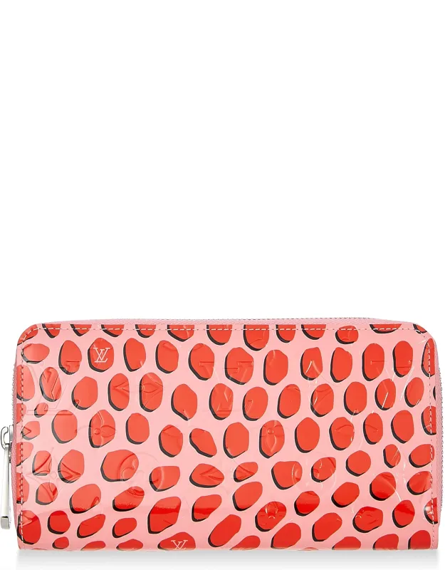 Rose Litchi Vernis Jungle Zippy Continental Wallet