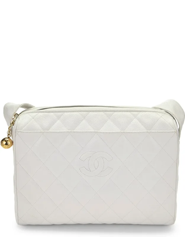 Caviar 'cc' Diamond Shoulder Bag