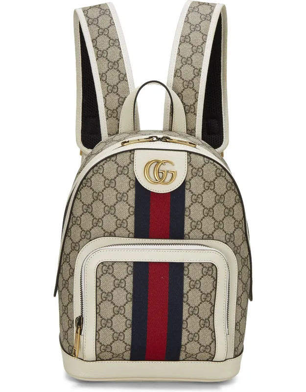Original Gg Supreme Canvas Ophidia Backpack Small