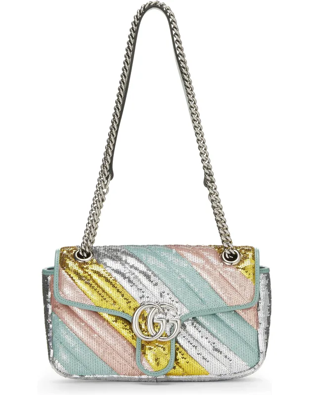 Multicolor Sequin Shoulder Bag Small