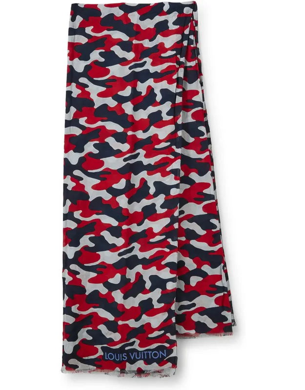 Multicolor Silk Printed Scarf