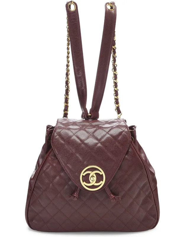 Quilted Caviar Backpack