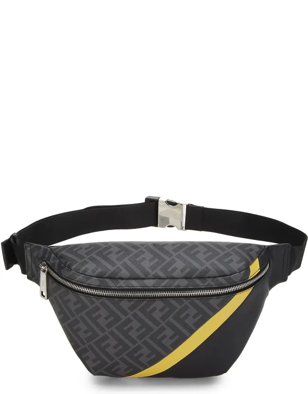 Zucca Coated Canvas Belt Bag