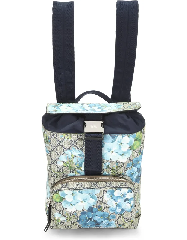 Gg Blooms Supreme Canvas Backpack
