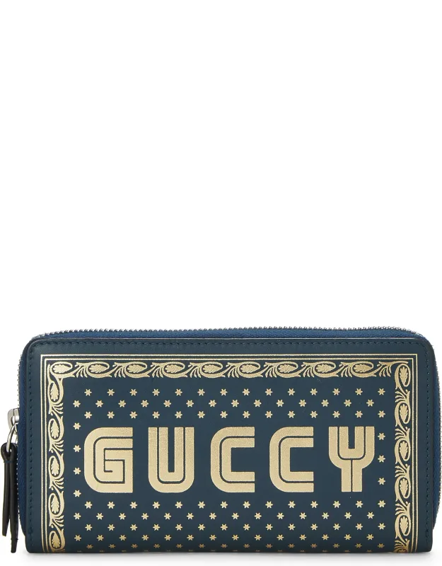 Leather Zip Around Wallet